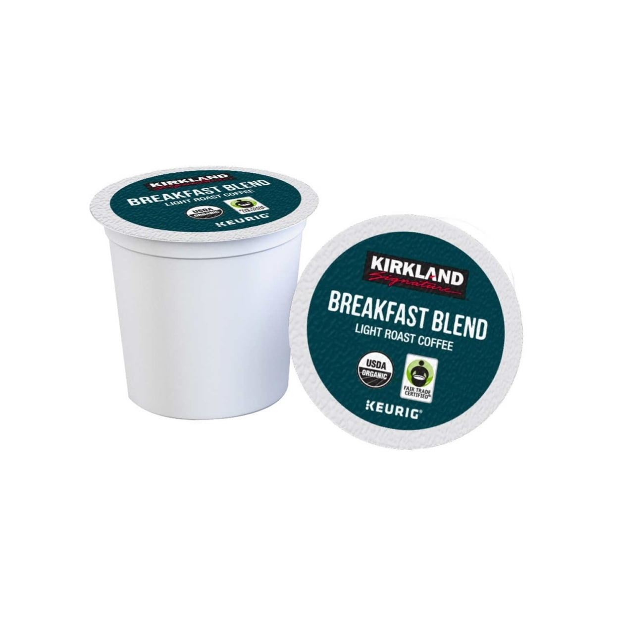Kirkland Signature Fair Trade Organic Breakfast Blend Coffee, 120 Count Keurig K-Cup Pods, Recyclable - Walmart.com Kirkland Signature Fair Trade Organic Breakfast Blend Coffee, 120 Count Keurig K-Cup Pods, Recyclable - Walmart.com